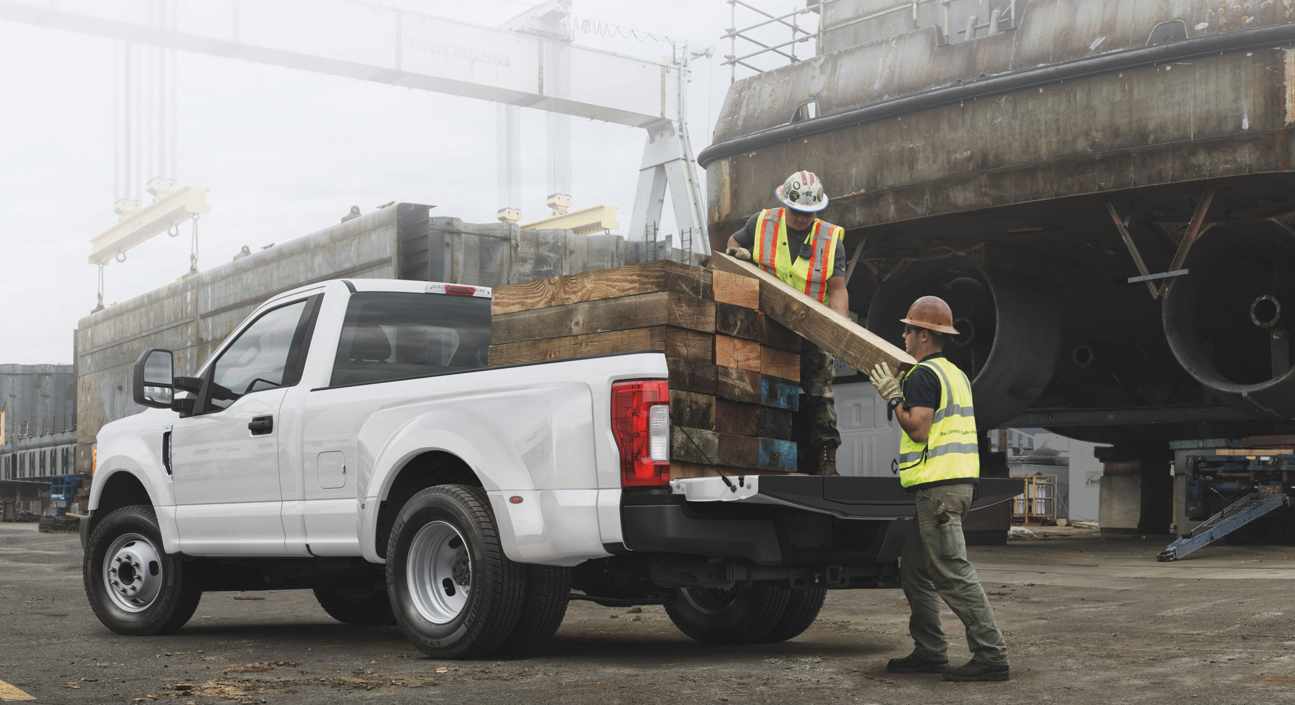 Super Duty White Work Truck