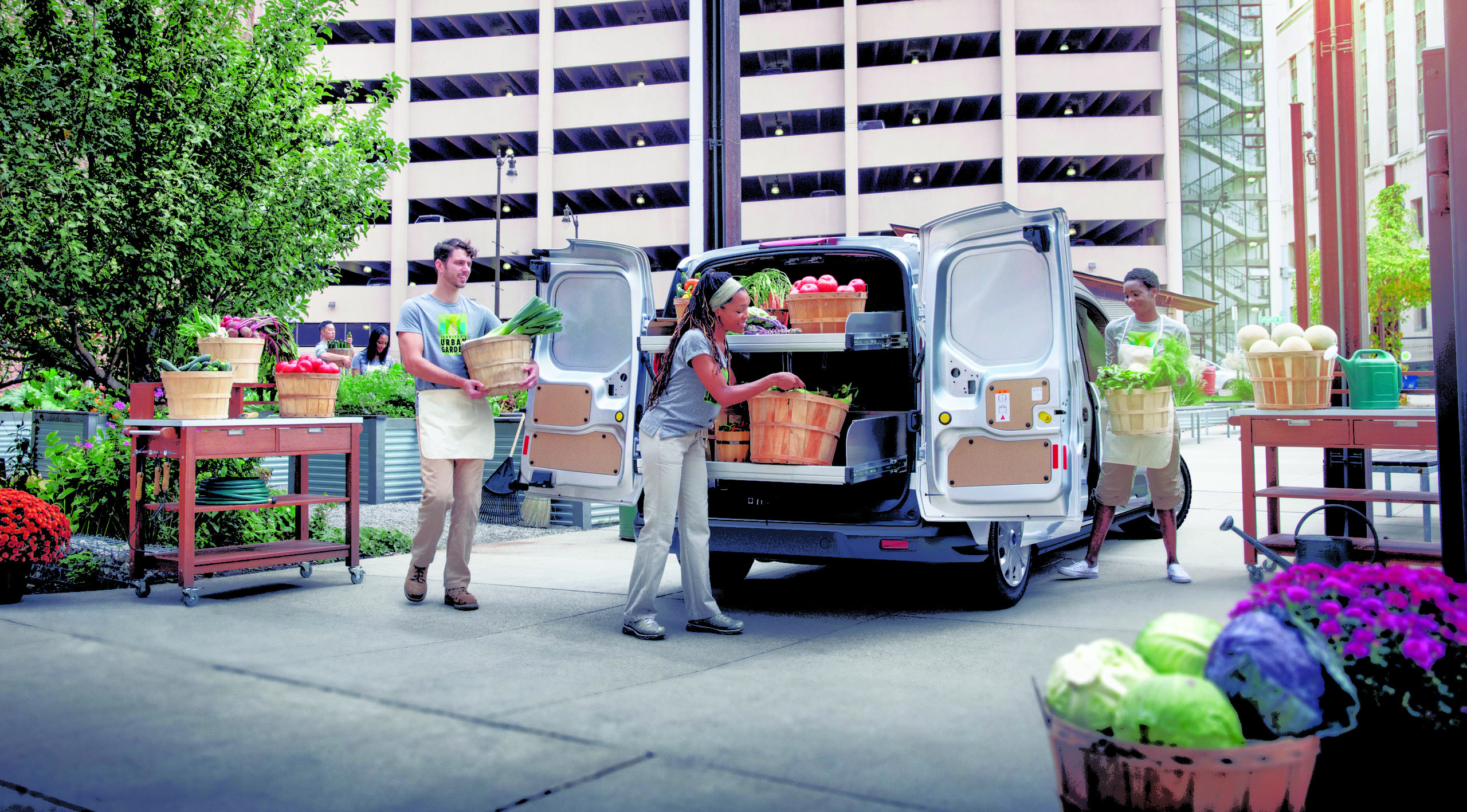 Transit Van Being Loaded