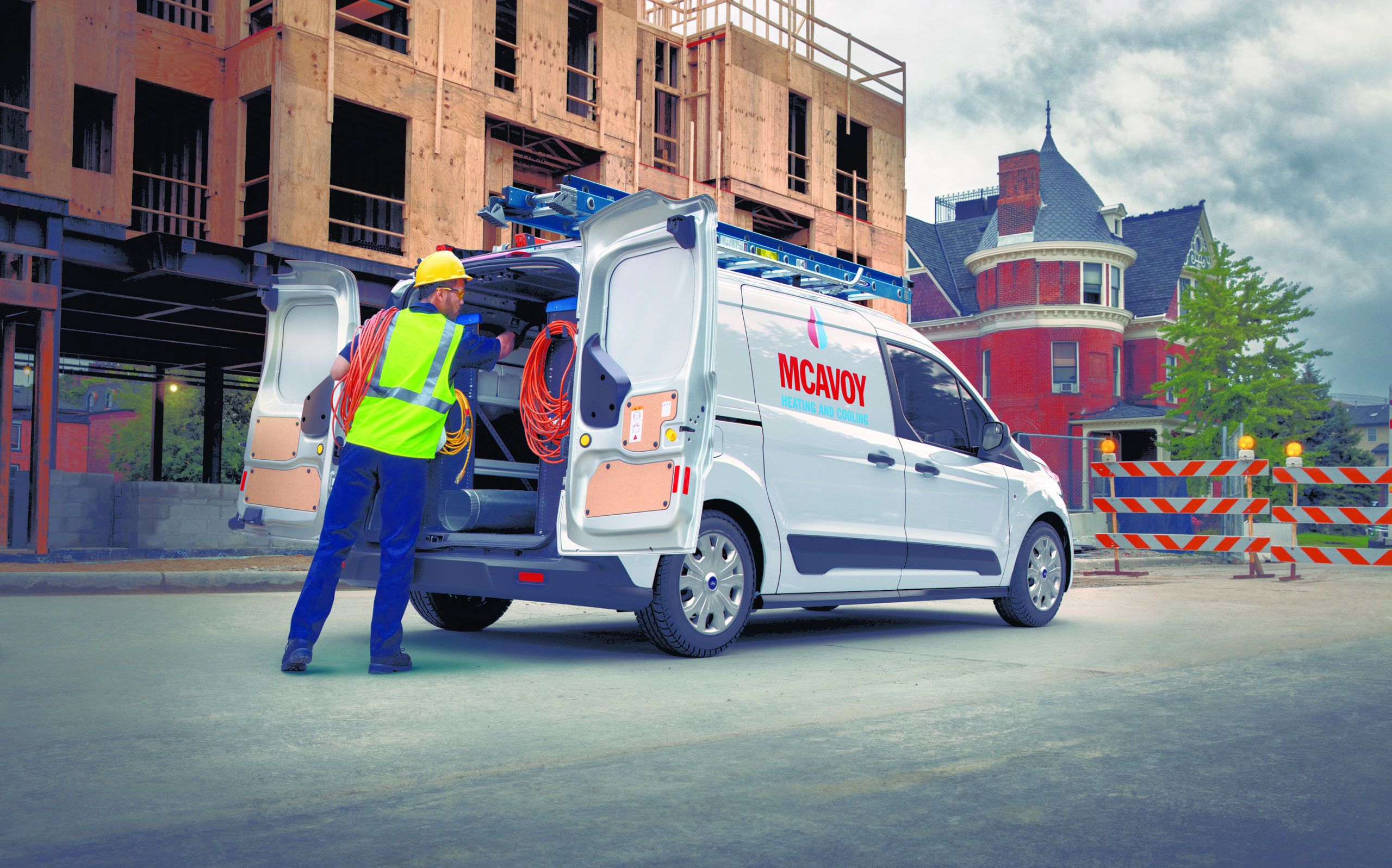 Work Van Being Loaded