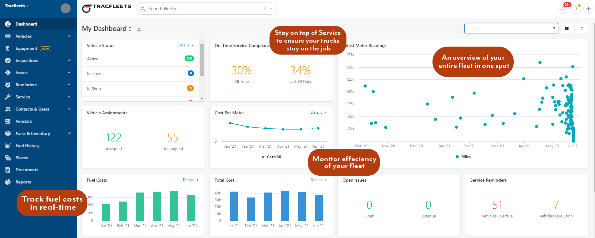 Fleetio Portal Dashboard